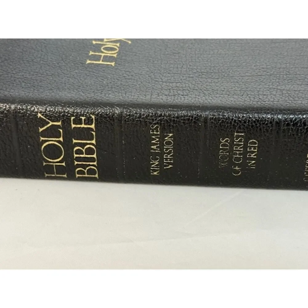 Holy Bible King James Version Nelson 1989 Concordance Red Letter Regency Gold Pg